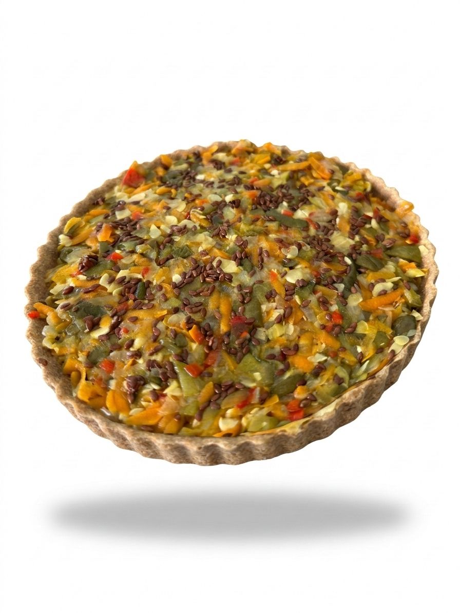 23 - Zapallito verde y semillas de lino (masa de harina integral)